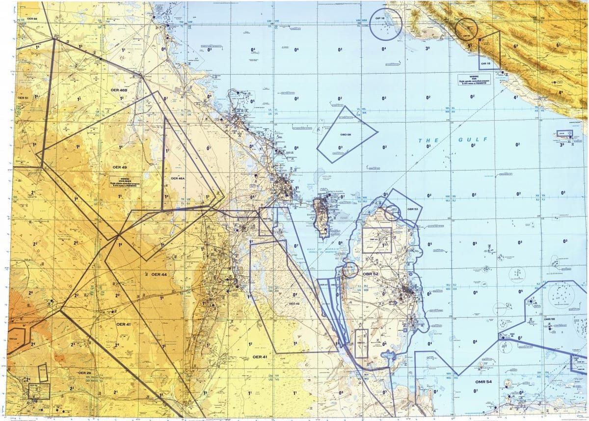 Mappa del qatar zona