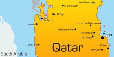 Mappa di capitale del qatar 