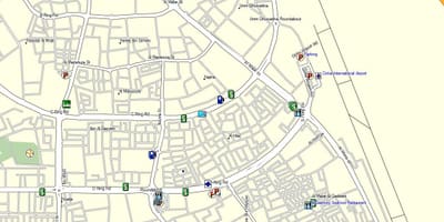 Mappa di doha aeroporto qatar