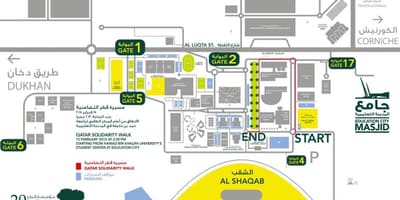 Mappa della qatar foundation