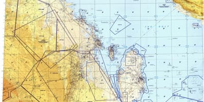 Mappa del qatar zona
