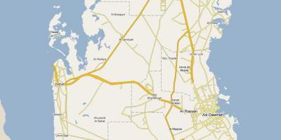La mappa mostra il qatar