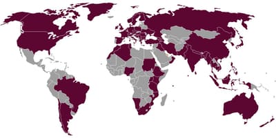 Qatar airlines destinazioni mappa