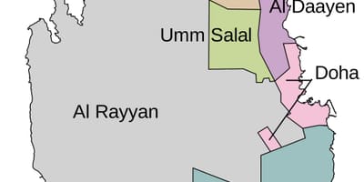 Mappa del qatar comune 