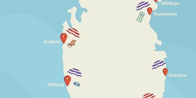 Sealine beach resort qatar ubicazione sulla mappa